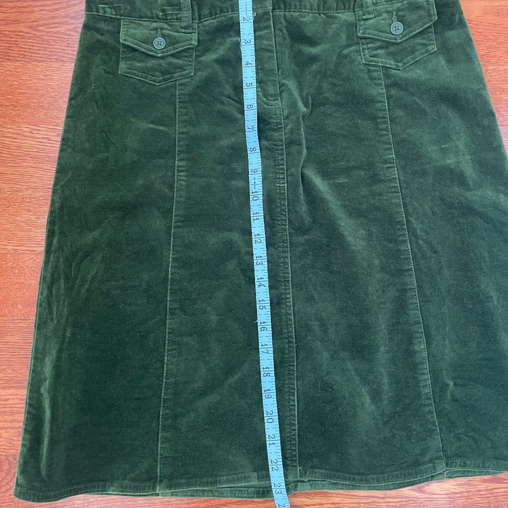 Bass Corduroy Green Skirt Size 10 - Picture 3 of 8